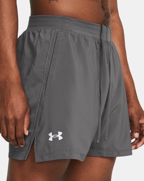 Men's UA Launch 5" Shorts, Gray, pdpMainDesktop image number 3
